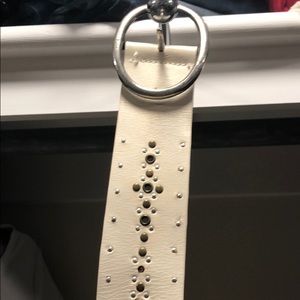 Calvin Klein beaded belt - tan